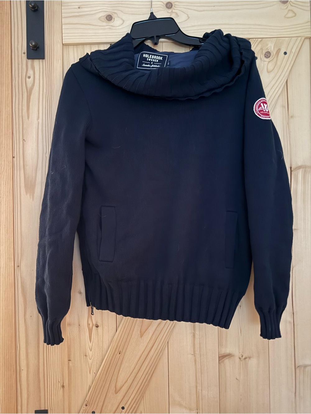 Holebrook Navy Funnel Neck womens Sweater